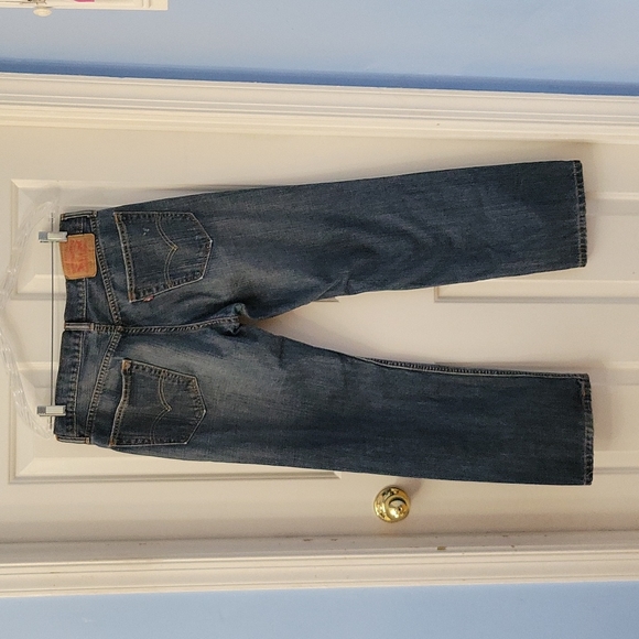 Levi's 559 Medium Wash Distressed Relaxed Fit Jeans 32x30 - Picture 6 of 12